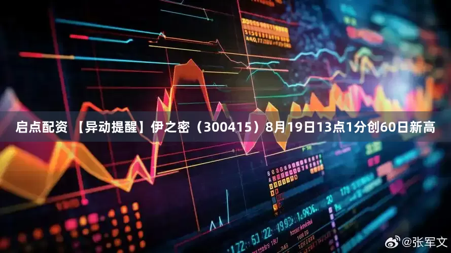 启点配资 【异动提醒】伊之密（300415）8月19日13点1分创60日新高